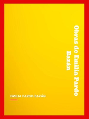 cover image of Obras de Emilia Pardo Bazán